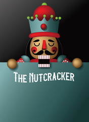 Christmas nutcracker illustration. Wooden soldier toy gift from the ballet. EPS 10 vector illustration. - 235792405