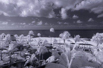Vista of the Caribbean from the Hilton Barbados, Bridgetown, Barbados