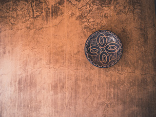 Decorative plate hanging on a wall