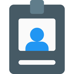 Clipped profile badge