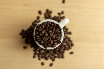 Coffee Cup Overhead Depth