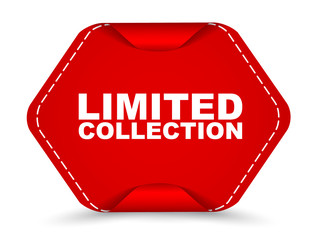 red vector banner limited colection