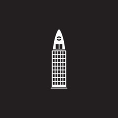 skyscraper building icon. Simple element illustration. skyscraper building symbol design template. Can be used for web and mobile