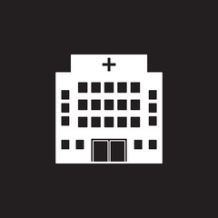 hospital building icon. Simple element illustration. hospital building symbol design template. Can be used for web and mobile