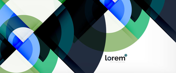 Obraz premium Multicolored round shapes abstract background