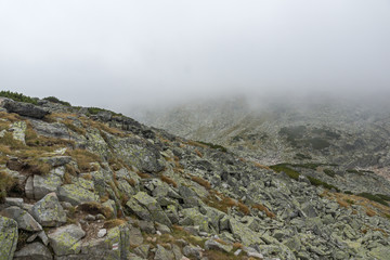 Landscape from Hiking Route to climbing a Musala peak, Rila mountain, Bulgaria