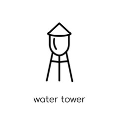 Water tower icon from Agriculture, Farming and Gardening collect - obrazy, fototapety, plakaty