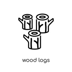 wood logs icon from Agriculture, Farming and Gardening collectio