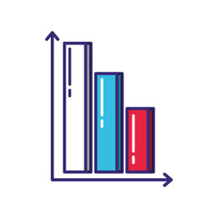 statistics bars infographic icon