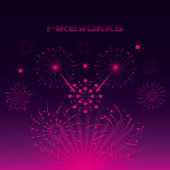 fireworks celebration scene background