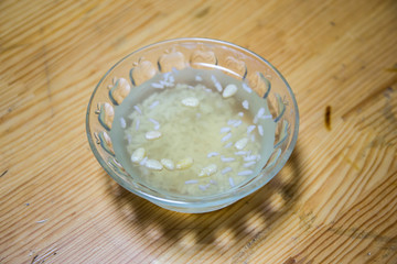 Korean traditional drink, sikhye, sweet rice drink