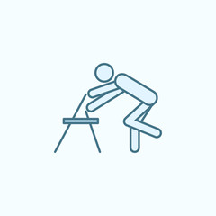 Foot training apparatus field outline icon. Element of medicine physiotherapy of legs icon. Thin line icon for website design and development, app development. Premium icon