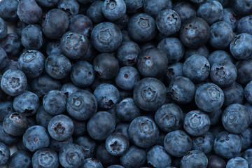 Arrangement blueberries for fruit background