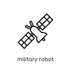 Military robot machine icon from Army collection.