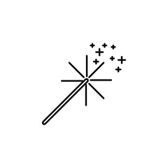 sparklers icon. Element of new year oarty outline icon. Thin line icon for website design and development, app development. Premium icon