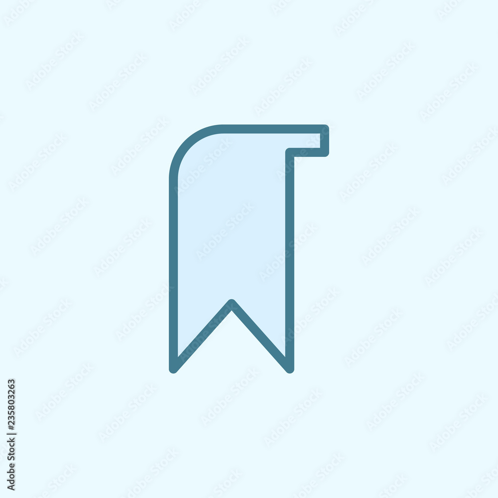 Poster tab field outline icon. element of 2 color simple icon. thin line icon for website design and develo