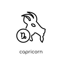 Capricorn icon from Astronomy collection.