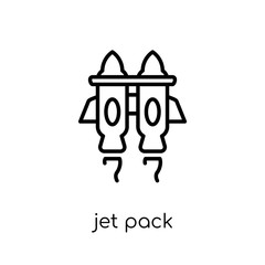 Jet pack icon from Astronomy collection.