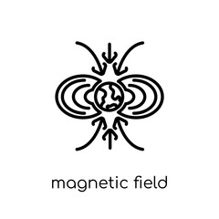 Magnetic field icon from Astronomy collection.
