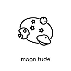 Obraz premium Magnitude icon from Astronomy collection.