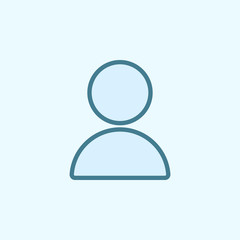 human field outline icon. Element of 2 color simple icon. Thin line icon for website design and development, app development. Premium icon