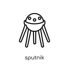 Sputnik icon from Astronomy collection.