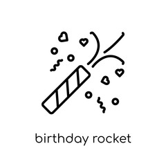 birthday rocket icon from Birthday and Party collection.