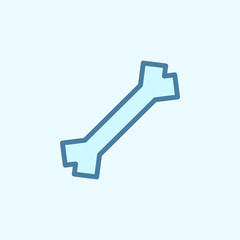 bone field outline icon. Element of 2 color simple icon. Thin line icon for website design and development, app development. Premium icon