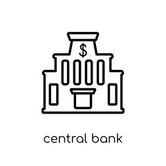 Central bank icon from Central bank collection.