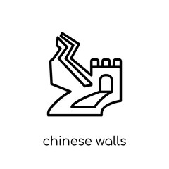 Chinese walls icon from Chinese walls collection.
