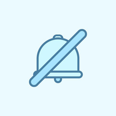 no sound field outline icon. Element of 2 color simple icon. Thin line icon for website design and development, app development. Premium icon