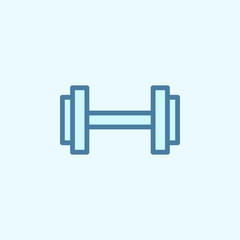 dumbbells field outline icon. Element of 2 color simple icon. Thin line icon for website design and development, app development. Premium icon