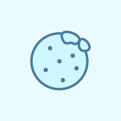 orange field outline icon. Element of 2 color simple icon. Thin line icon for website design and development, app development. Premium icon