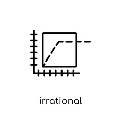 Irrational exuberance icon. Trendy modern flat linear vector Irrational exuberance icon on white background from thin line Business collection