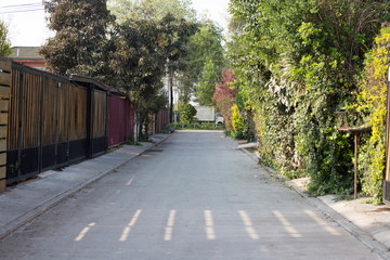 Condo houses in Santiago, Chile.