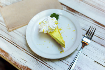 vegan cake with cream