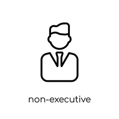 Non-executive director icon. Trendy modern flat linear vector Non-executive director icon on white background from thin line Business collection