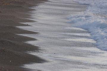 playa con textura de arena gruesa
