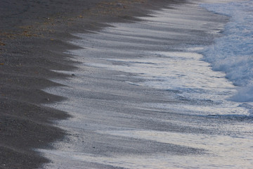 playa arenosa en bajamar low tide