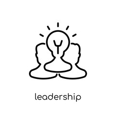 Leadership icon. Trendy modern flat linear vector Leadership icon on white background from thin line Business and analytics collection