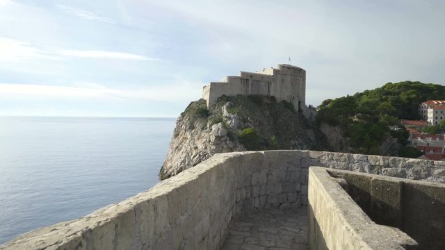 Fortress Lovrijenac in old city of Dubrovnik.