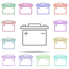 auto battery icon. Elements of auto workshop in multi color style icons. Simple icon for websites, web design, mobile app, info graphics