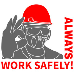 Occupational Safety and Health icons and signs set
