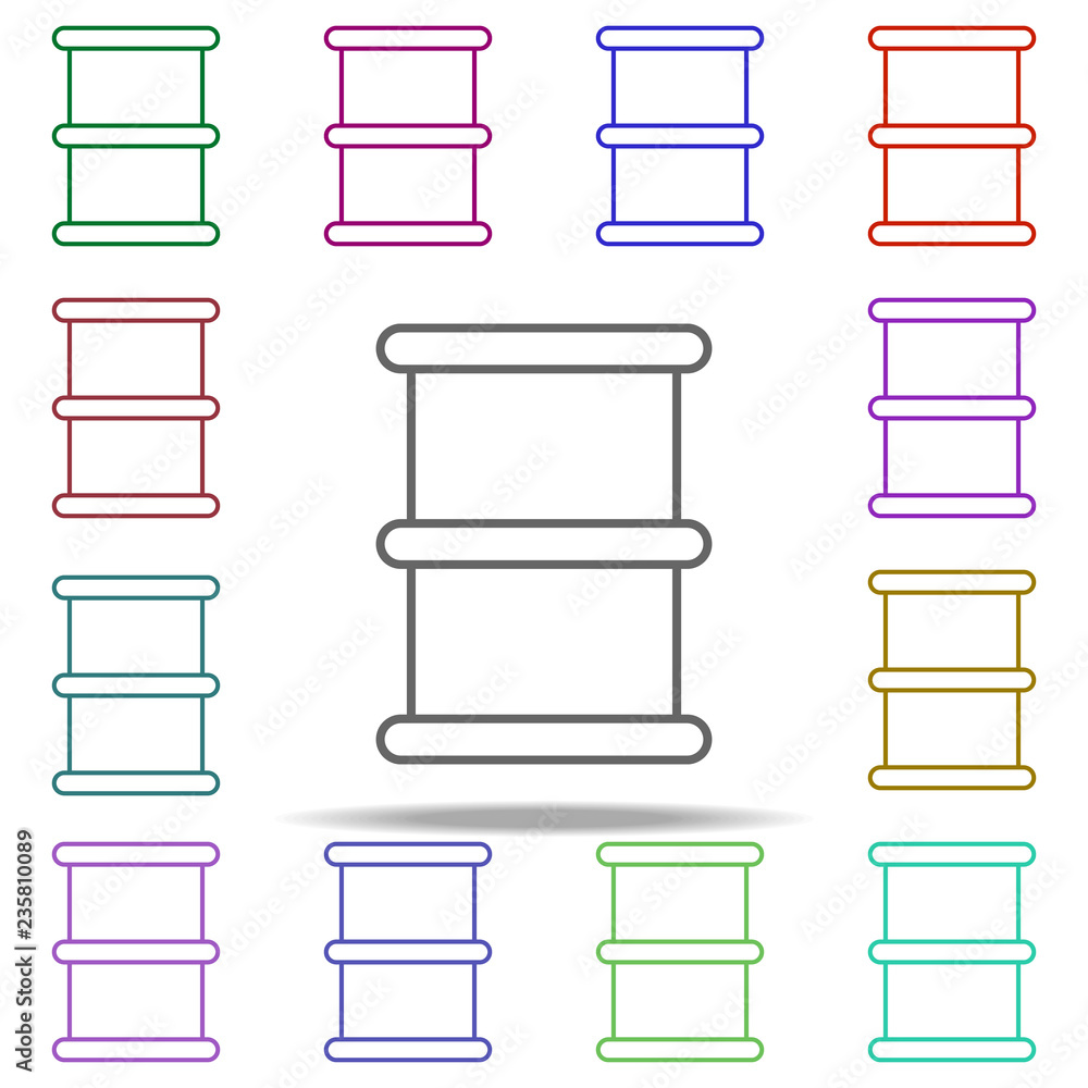 Poster crude oil icon. elements of auto workshop in multi color style icons. simple icon for websites, web 