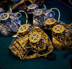 decorative brass face mask