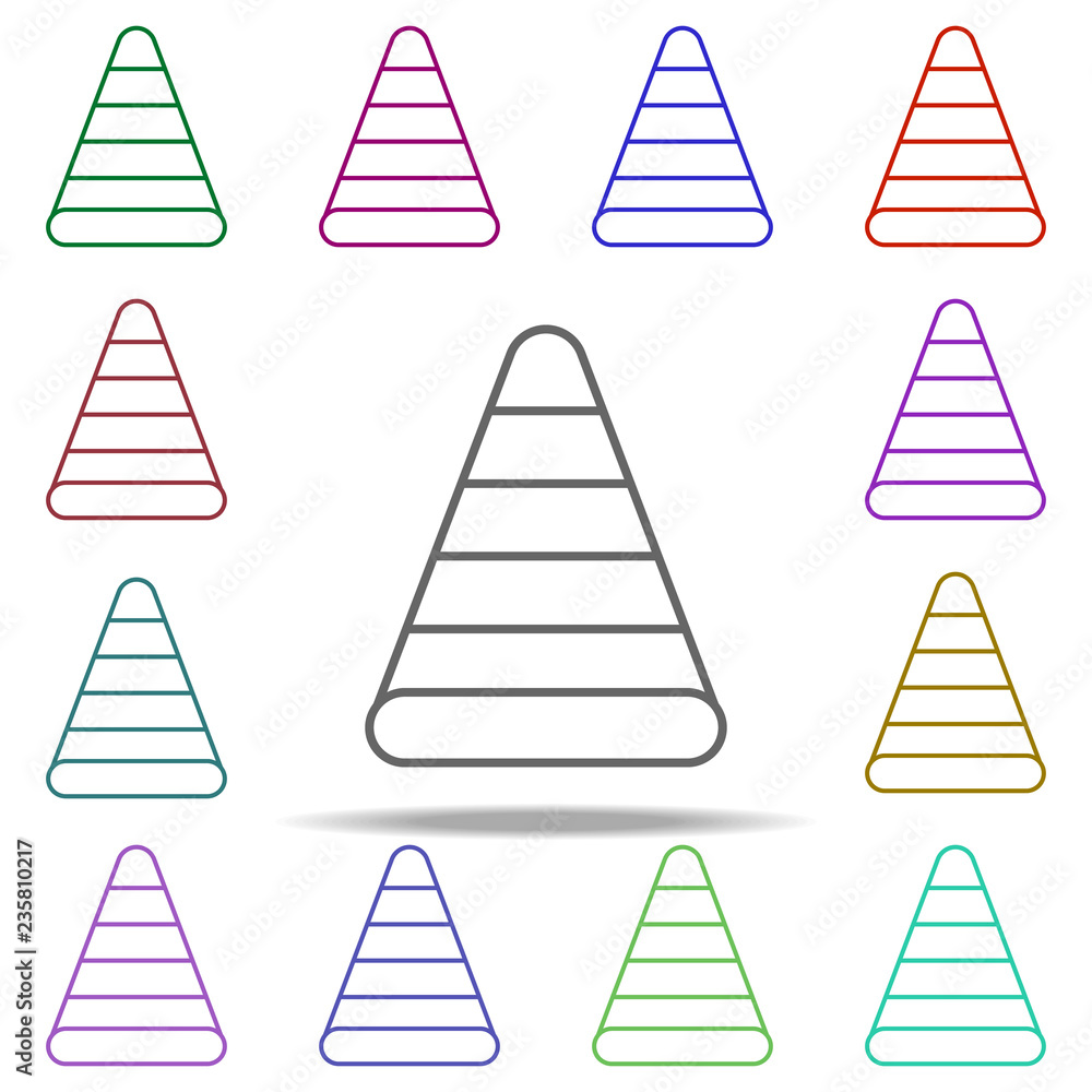 Poster pylon icon. elements of auto workshop in multi color style icons. simple icon for websites, web desi