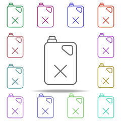 dangerous product icon. Elements of auto workshop in multi color style icons. Simple icon for websites, web design, mobile app, info graphics