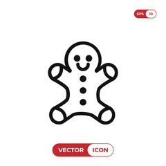 Gingerbread vector icon