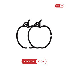 Apple vector icon