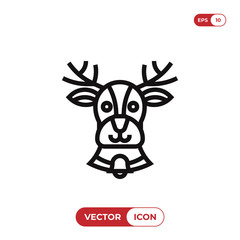Reindeer vector icon